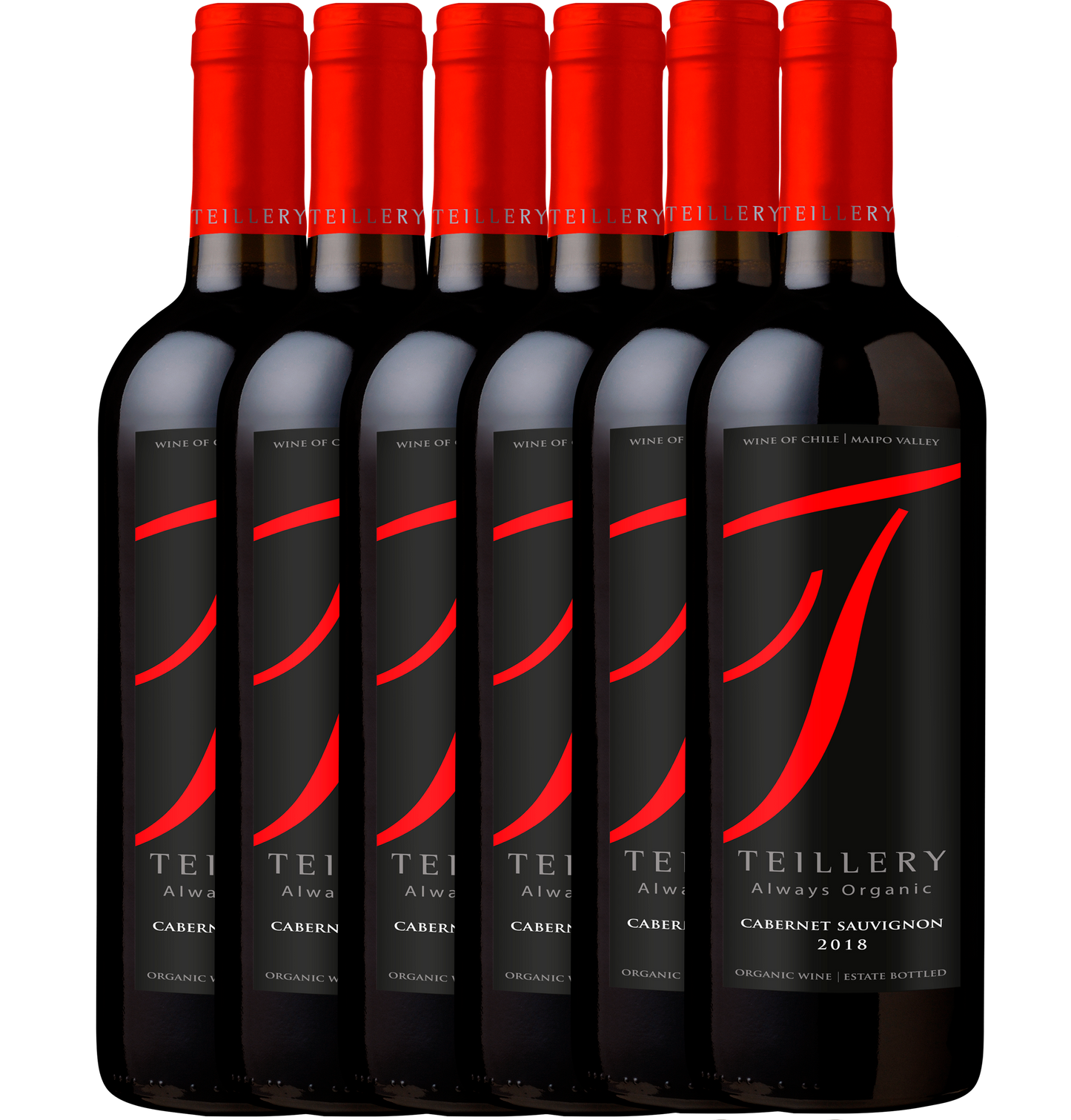 6PACK TEILLERY Cabernet Sauvignon Reserva Orgánico 2018